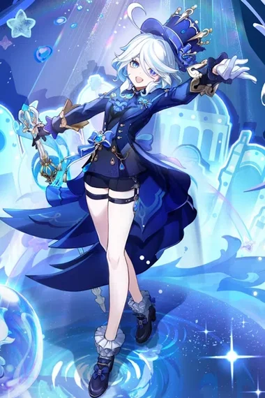 Image de Furina, un personage du jeu Genshin Impact, c'est une déesse, elle est trop belleee !!!