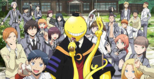 La classe entière de l'anime assassination classroom