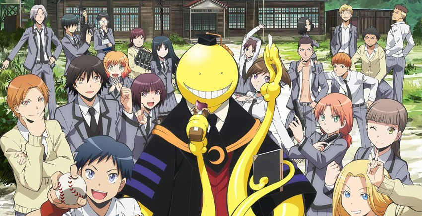 La classe entière de l'anime assassination classroom